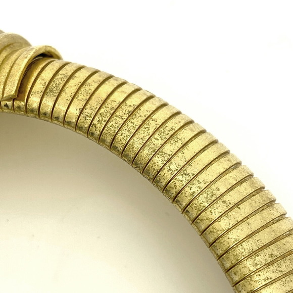 Christian Dior Rhinestone Necklace Choker GP Gold - Picture 5 of 6